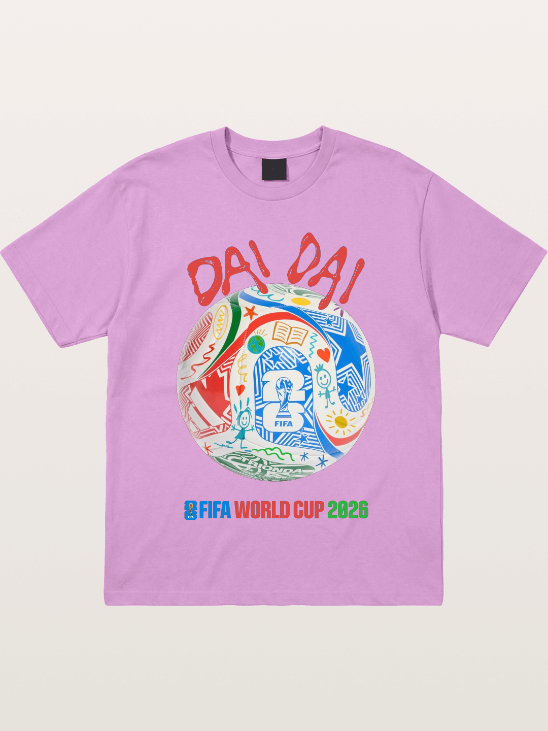FIFA World Cup 2026 Doodle Soccer Ball Gildan T-shirt