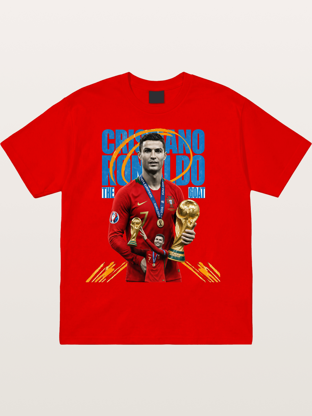 CR7 Portugal WC Trophy Art Cotton T-shirt