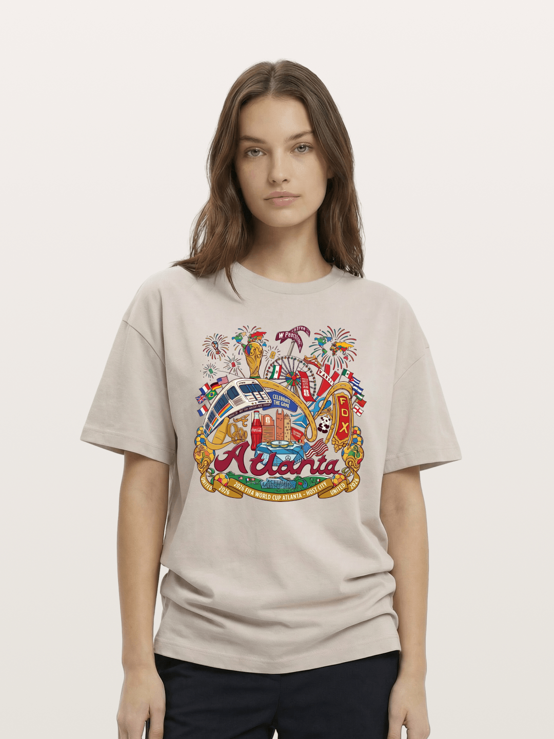 Atlanta 2026 World Cup Poster Cotton T-shirt