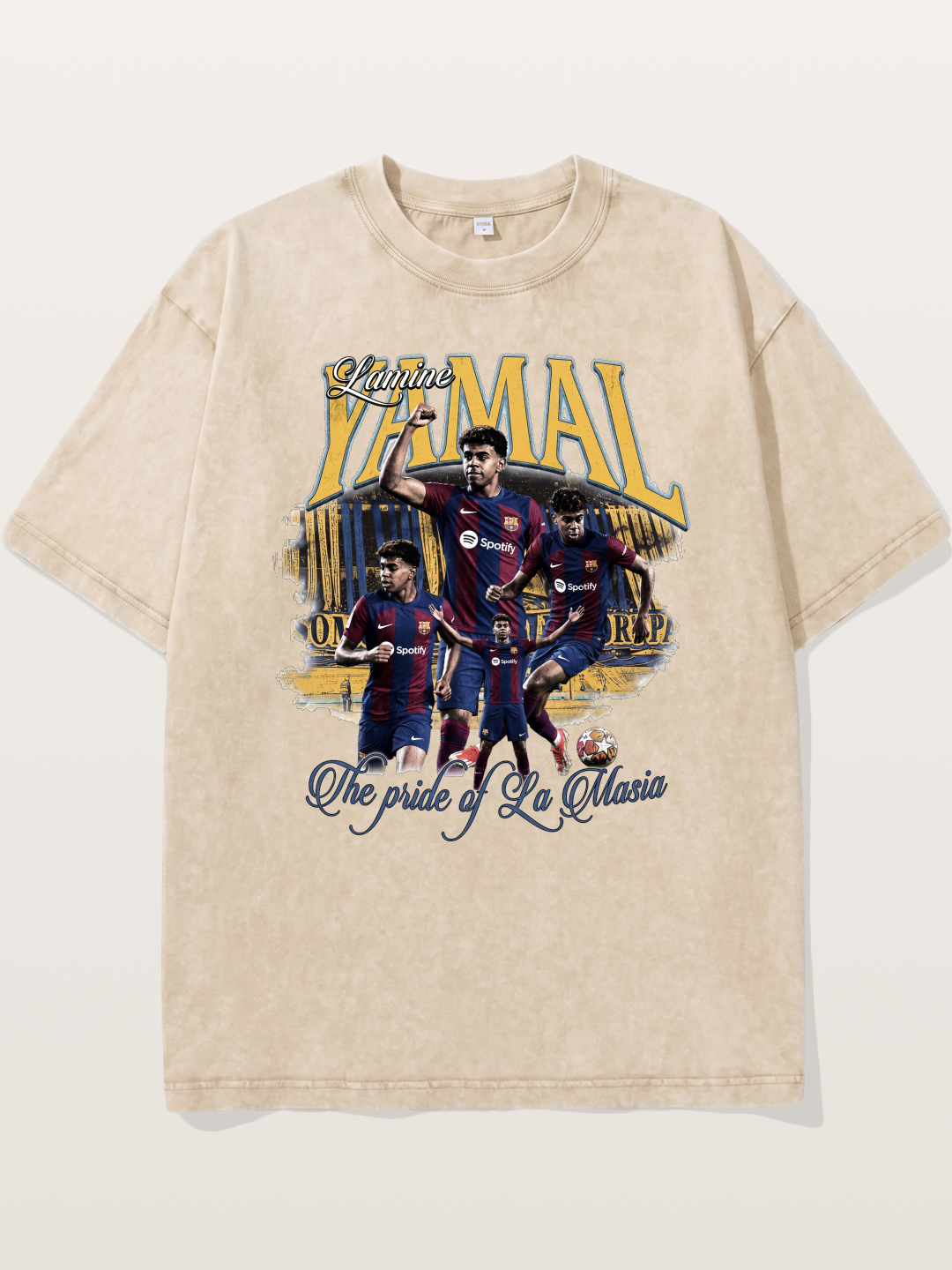 Lamine Yamal La Masia Art Washed T-shirt