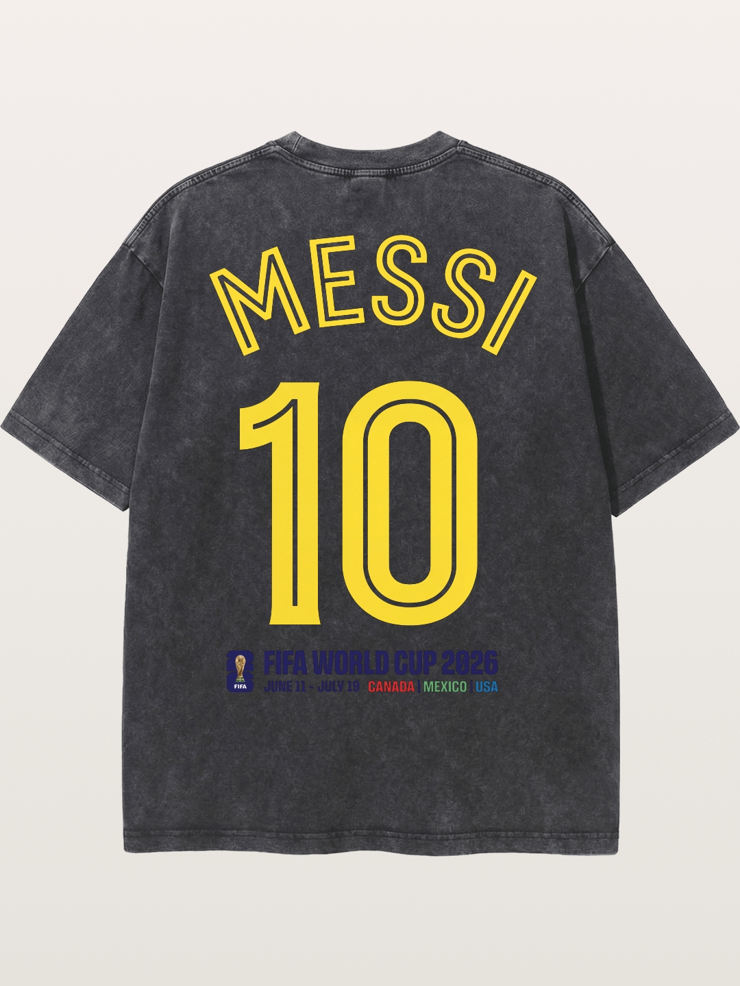 Messi 10 World Cup 2026 Washed T-shirt
