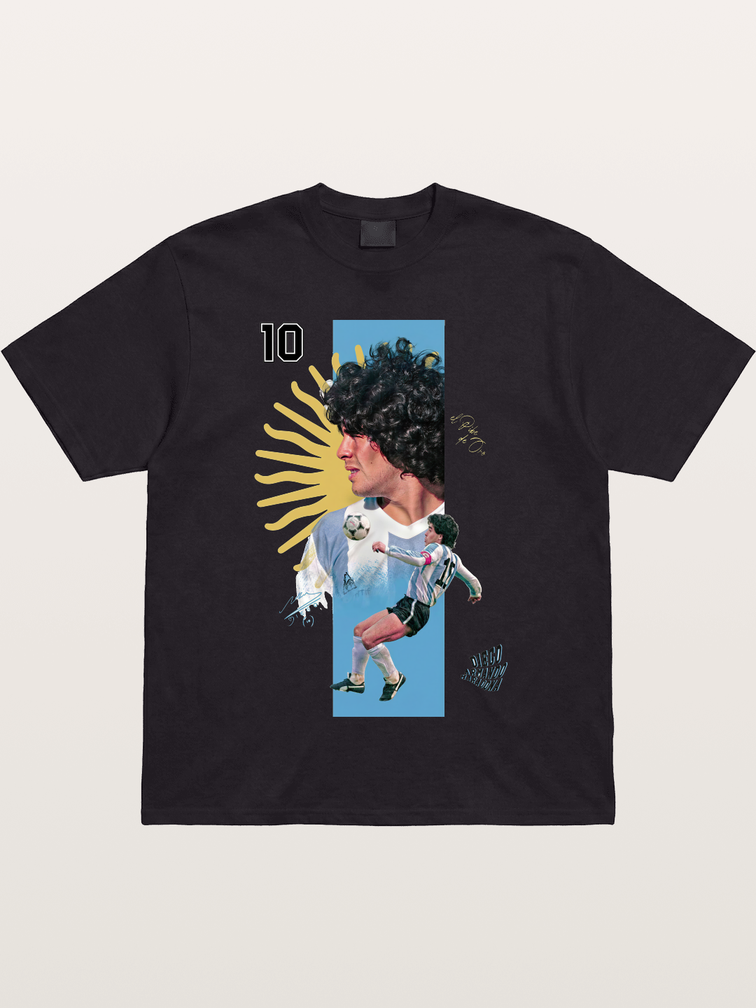 Maradona Argentina WC Print Gildan T-shirt