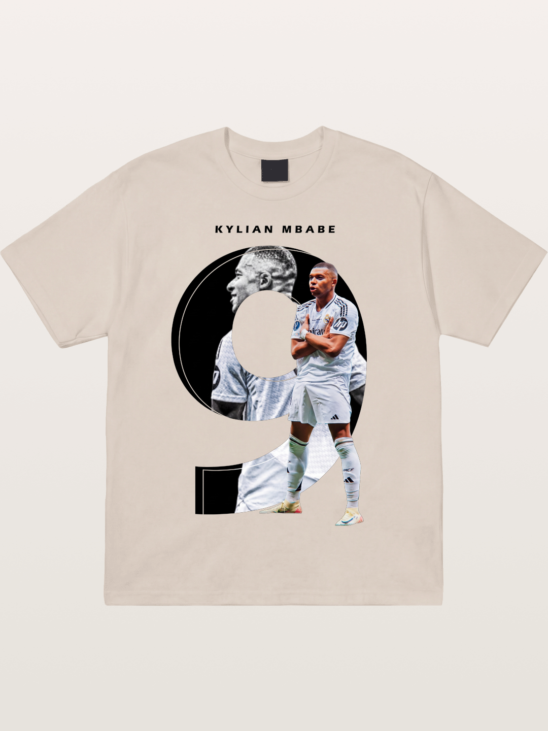 Mbappe Real Madrid Graphic Cotton T-shirt