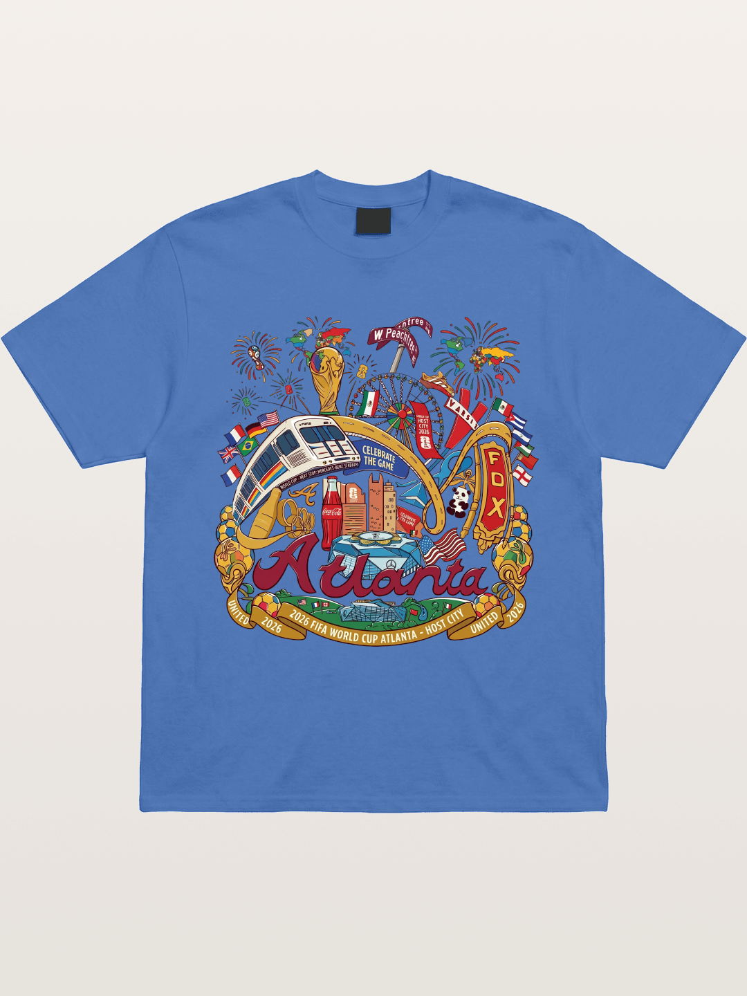 Atlanta 2026 World Cup Poster Gildan T-shirt