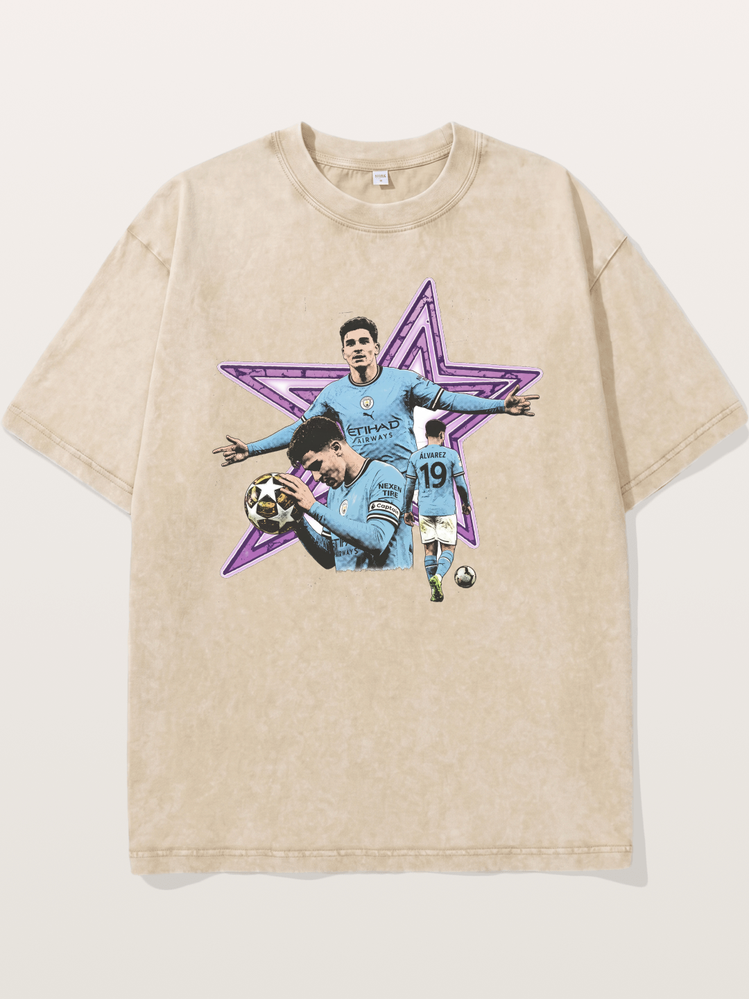 Manchester City Star Collage Washed T-shirt