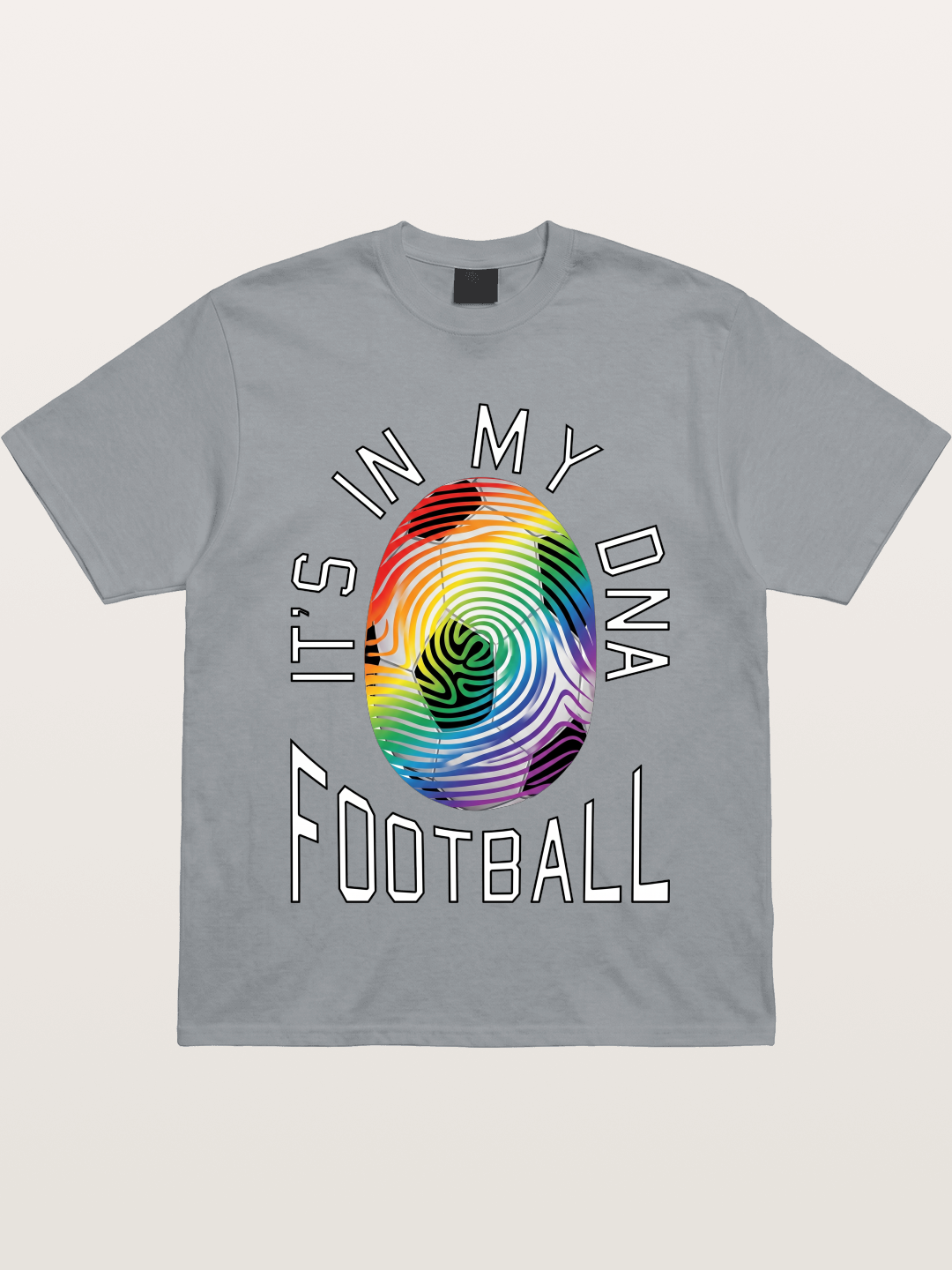 Football DNA Rainbow Print Gildan T-shirt