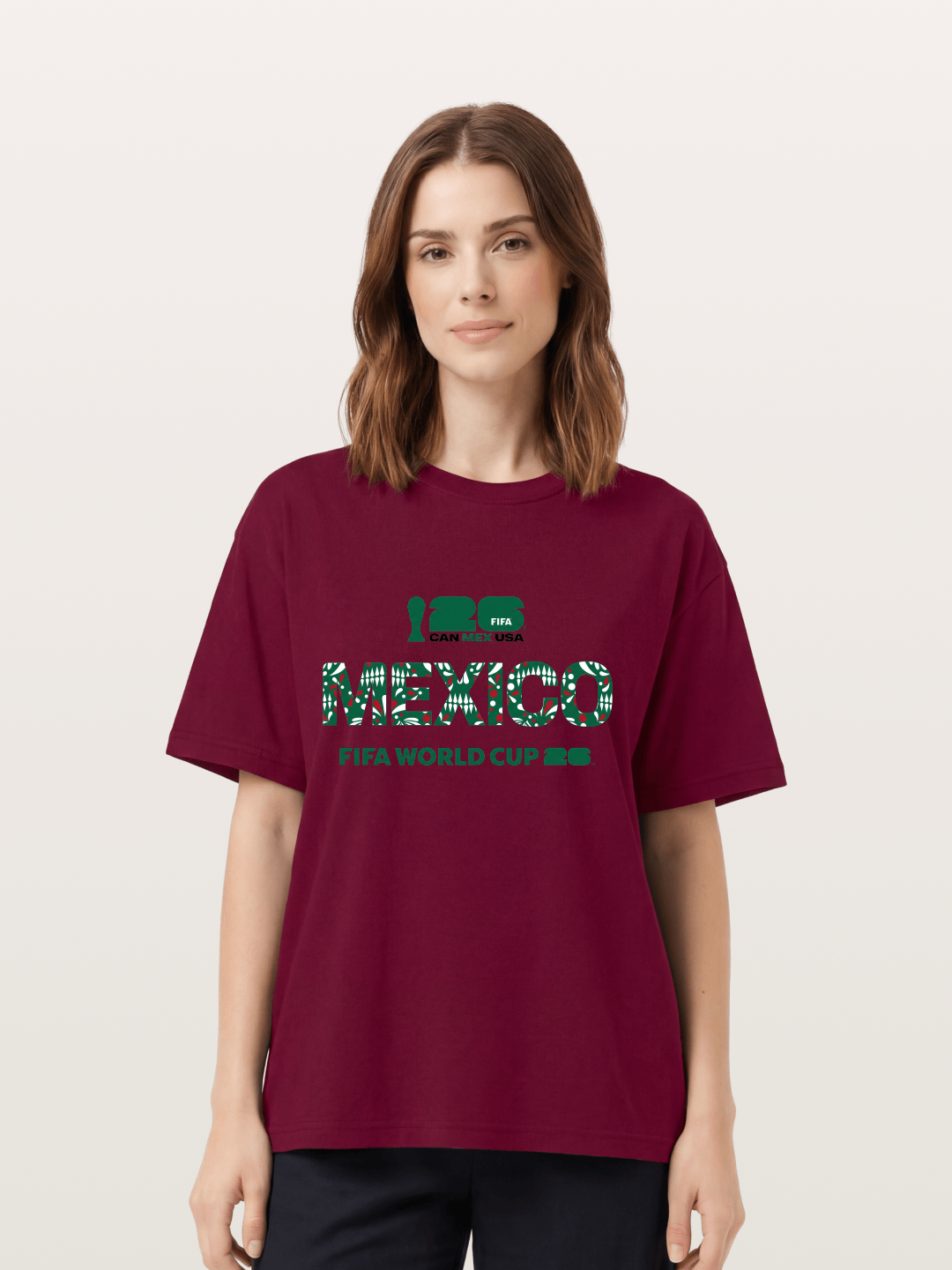 Mexico 2026 Pattern Typography Gildan T-shirt