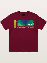 Seattle WC 2026 Gold Green Logo Gildan T-shirt