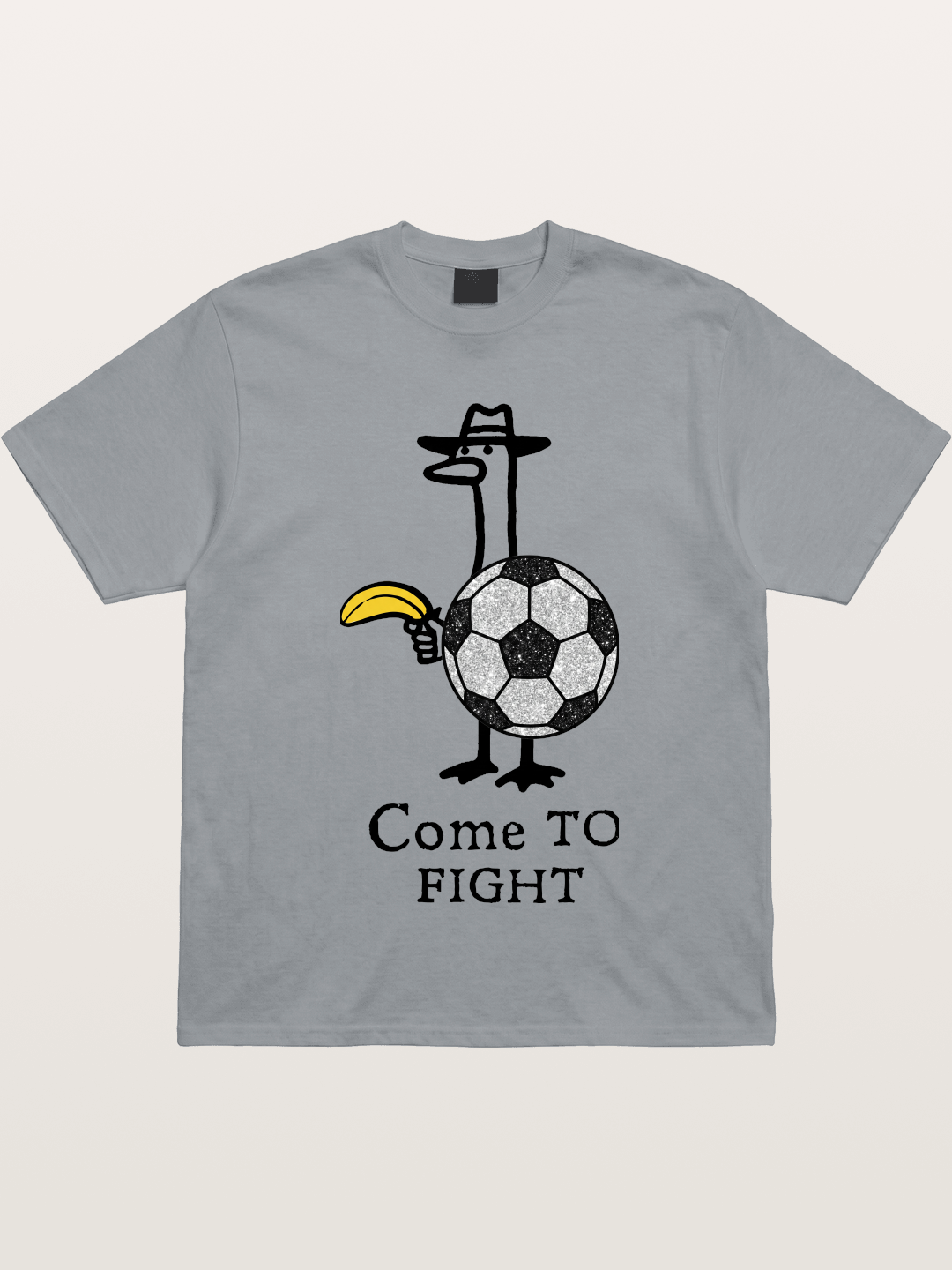 Ostrich Come To Fight Soccer Art Gildan T-shirt