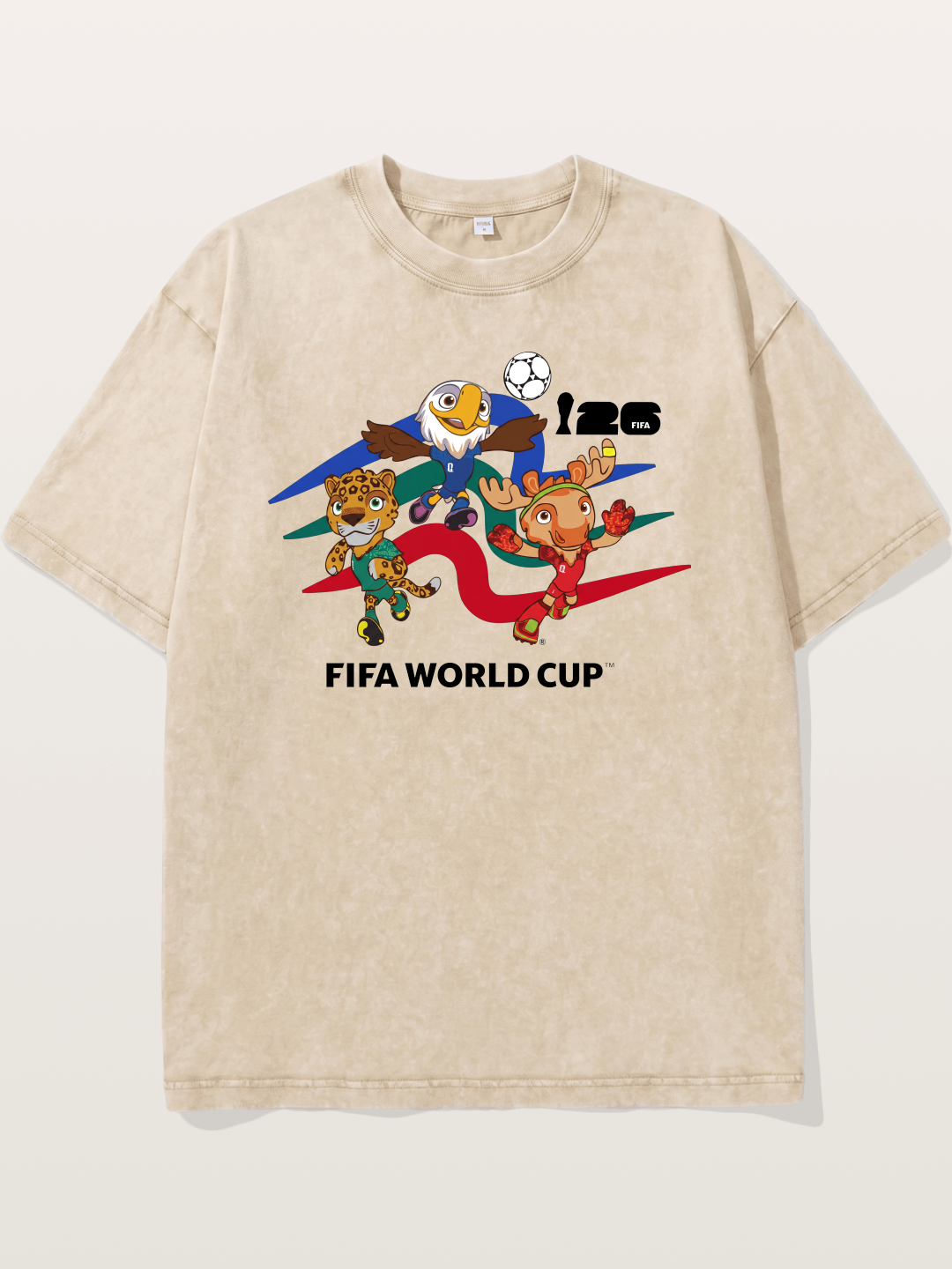WC 2026 Host City Mascots Trio Washed T-shirt