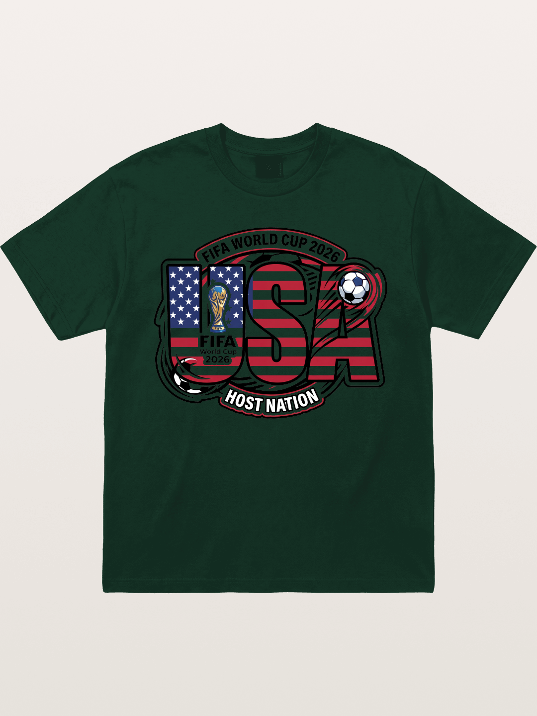 USA 2026 World Cup Typography Gildan T-shirt