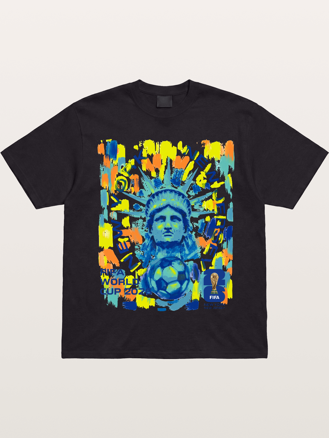 NY NJ WC 2026 Statue of Liberty Art Gildan T-shirt
