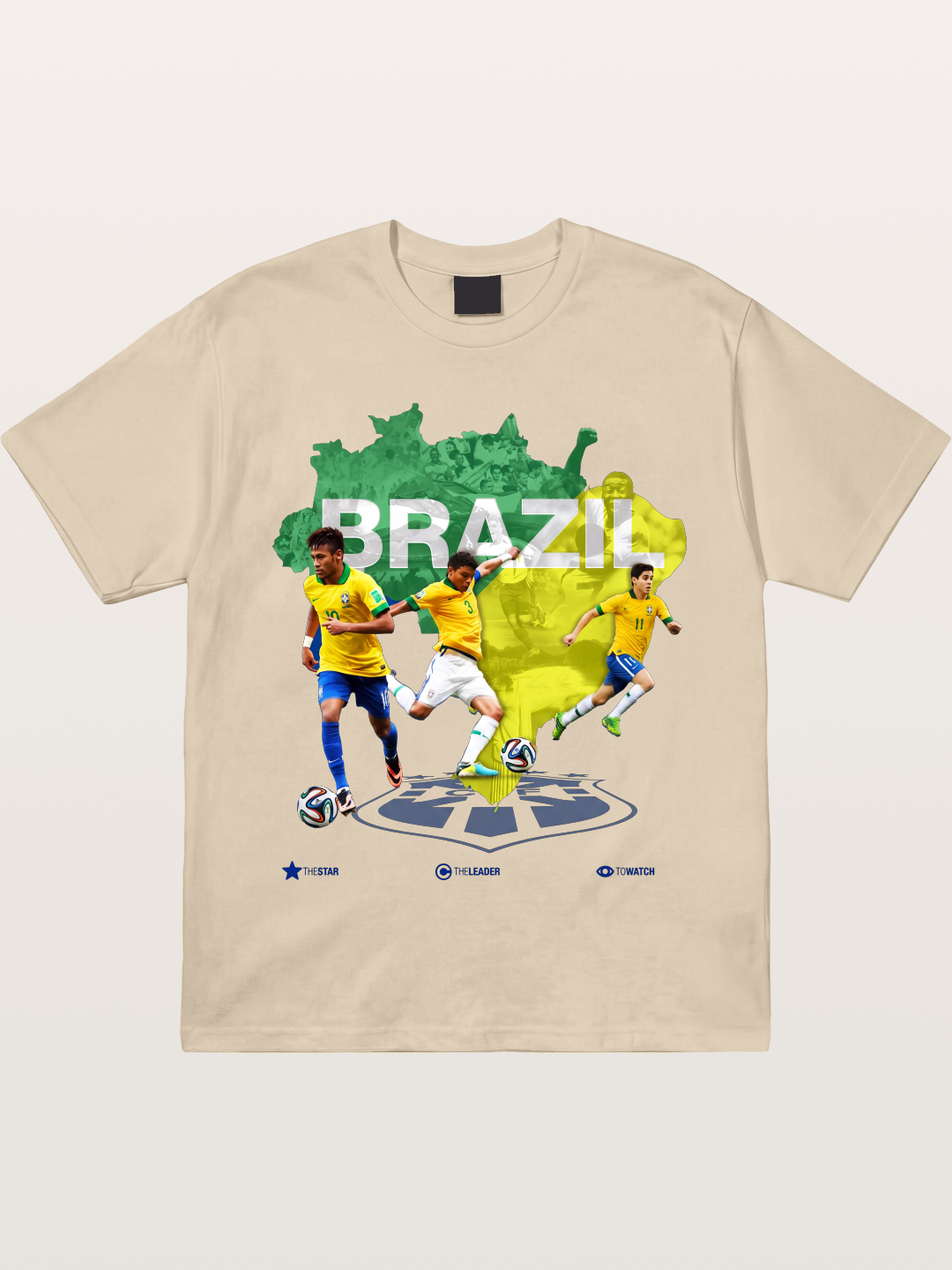 Brazil National Team Stars Collage Gildan T-shirt