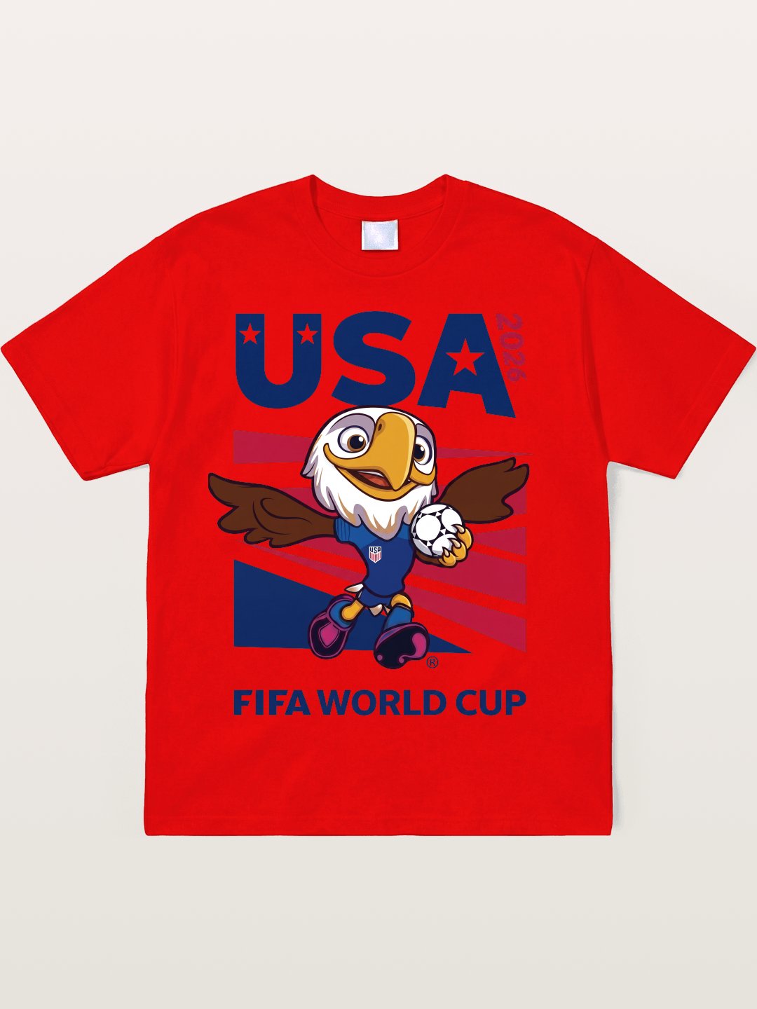 USA Eagle Mascot World Cup Soft-Stay T-shirt