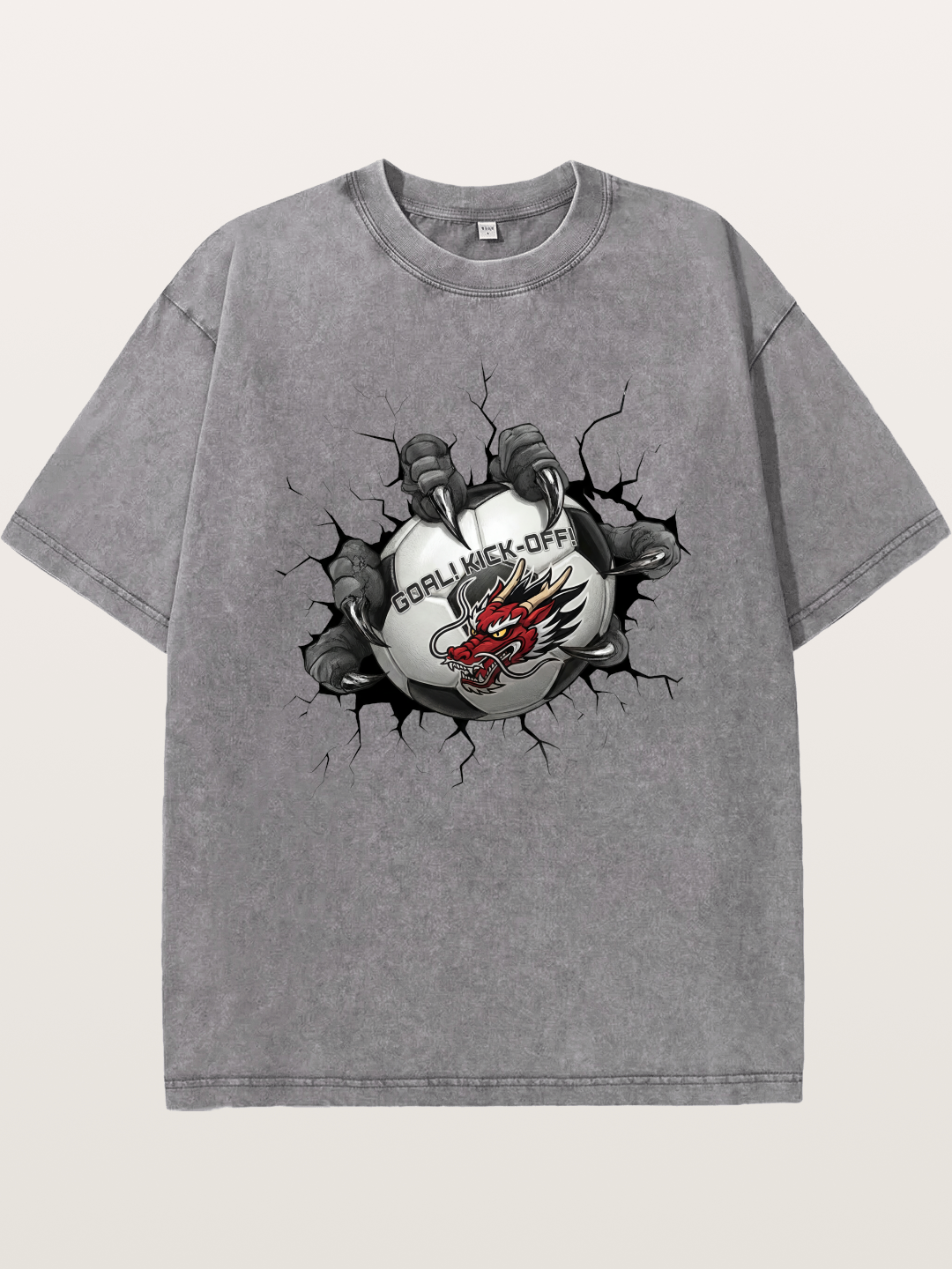 Dragon Claw Soccer Breakthrough Washed T-shirt
