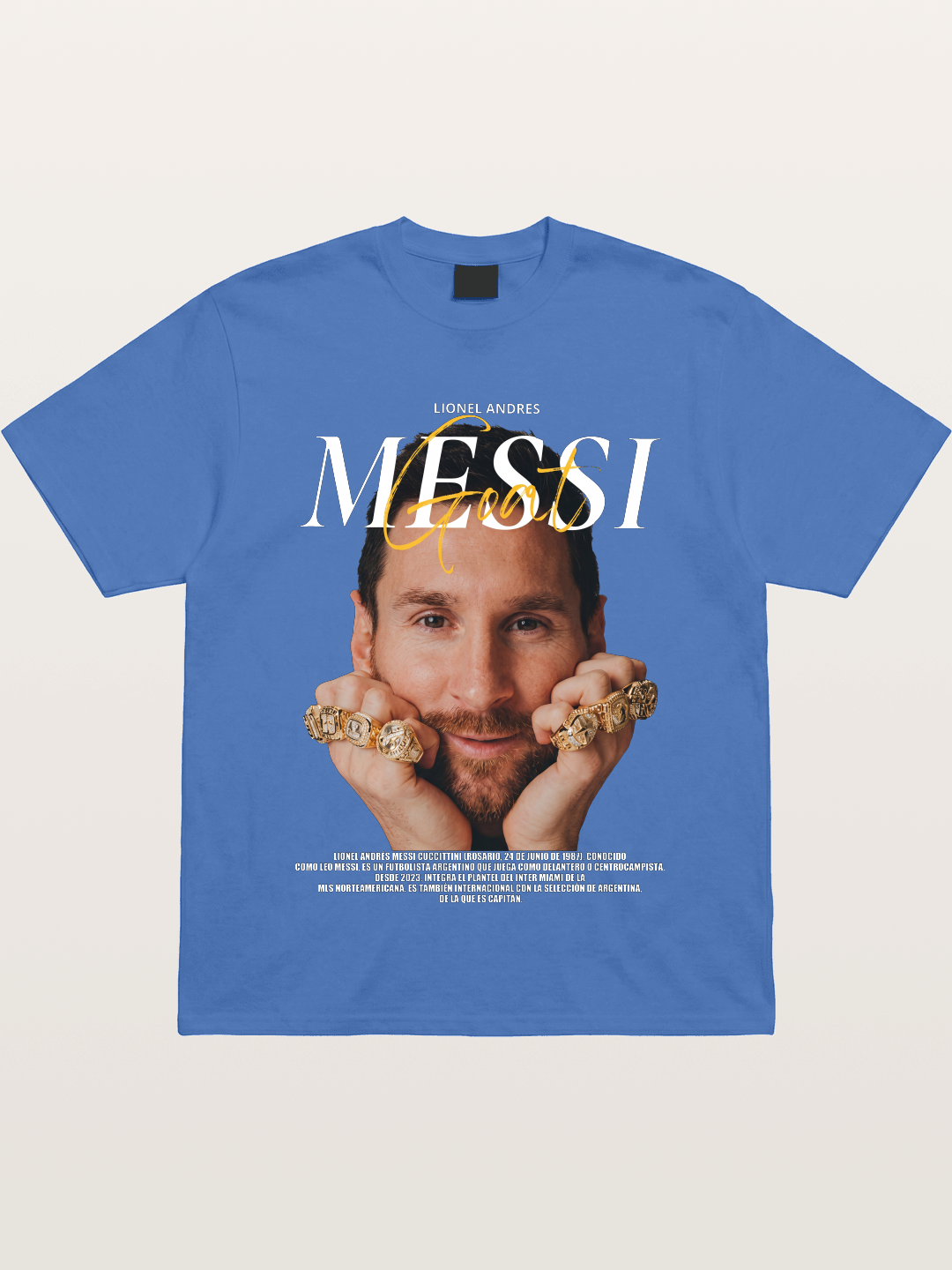 Messi GOAT Champion Rings Gildan T-shirt