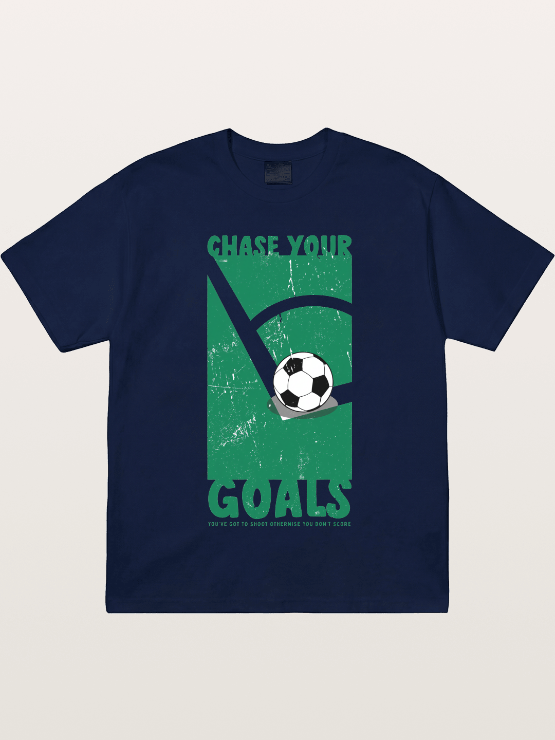 Chase Your Goals Green Poster Gildan T-shirt
