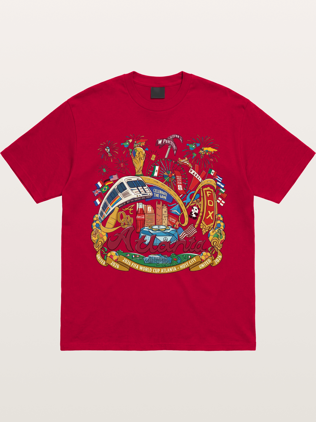 Atlanta 2026 World Cup Poster Gildan T-shirt