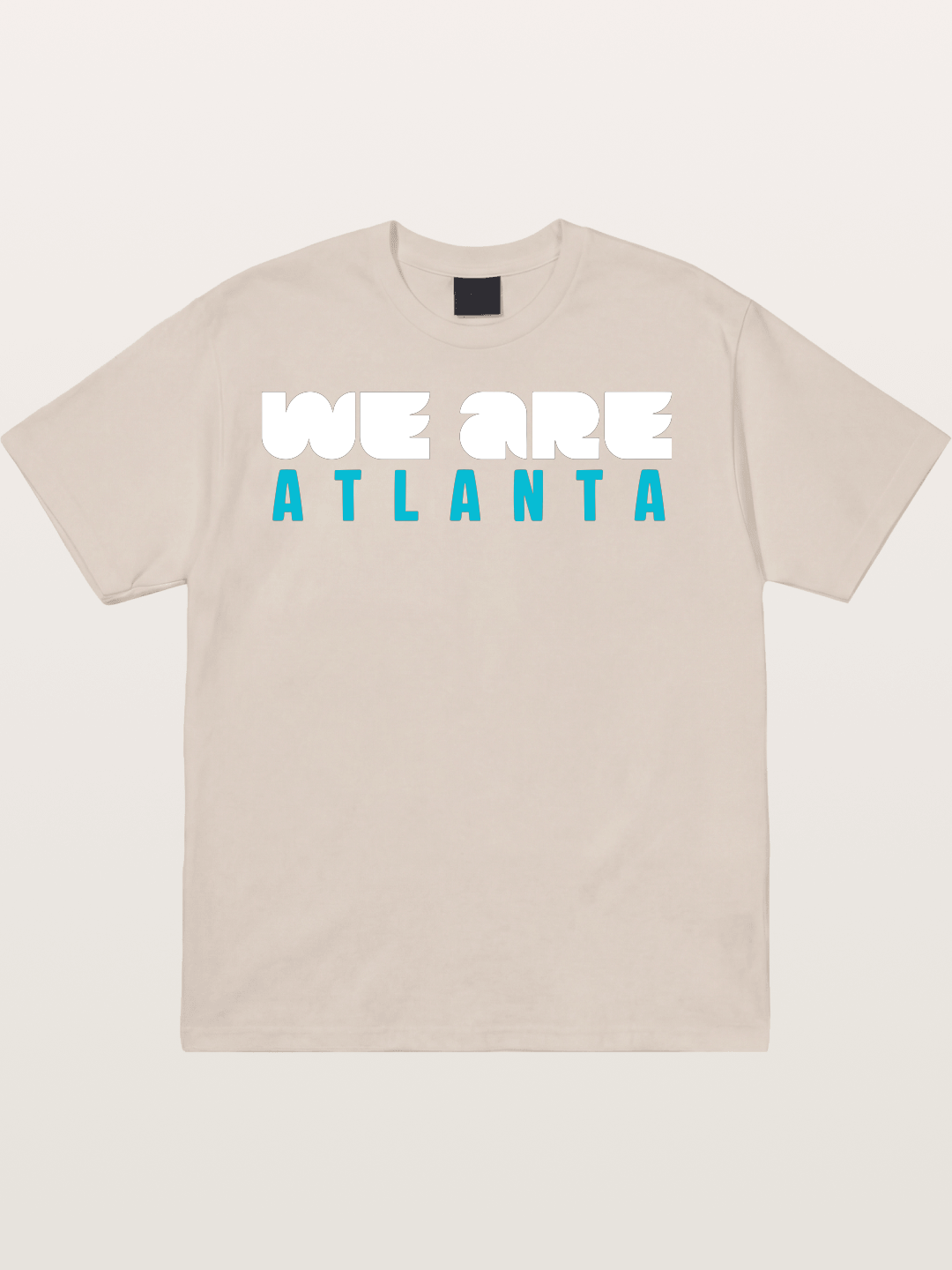 Atlanta Two-Tone Typography Cotton T-shirt
