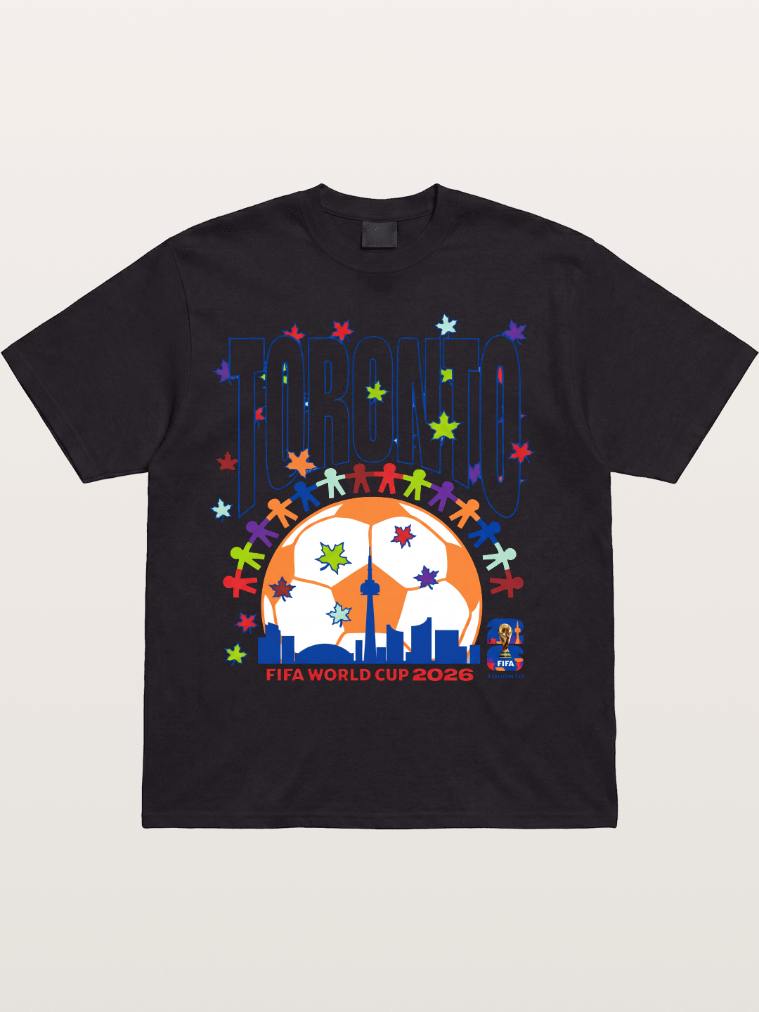 Toronto WC 2026 CN Tower Art Cotton T-shirt