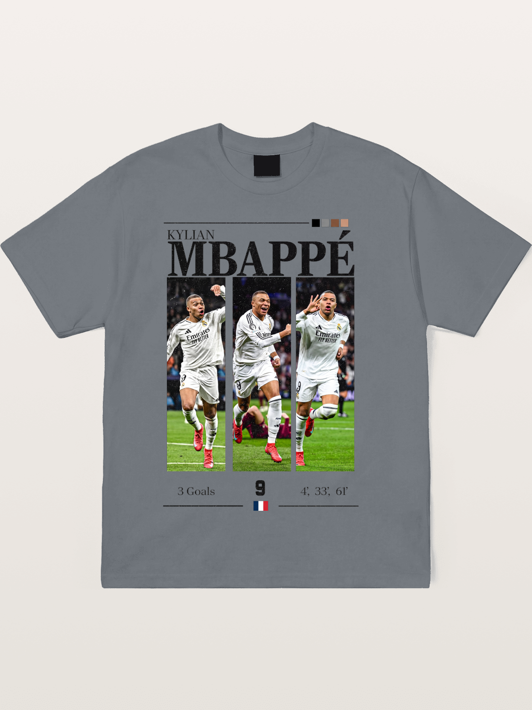 Mbappe Match Moment Collage Cotton T-shirt