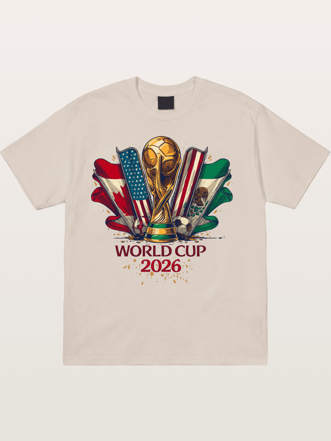 2026 WC World Flags Poster Cotton T-shirt