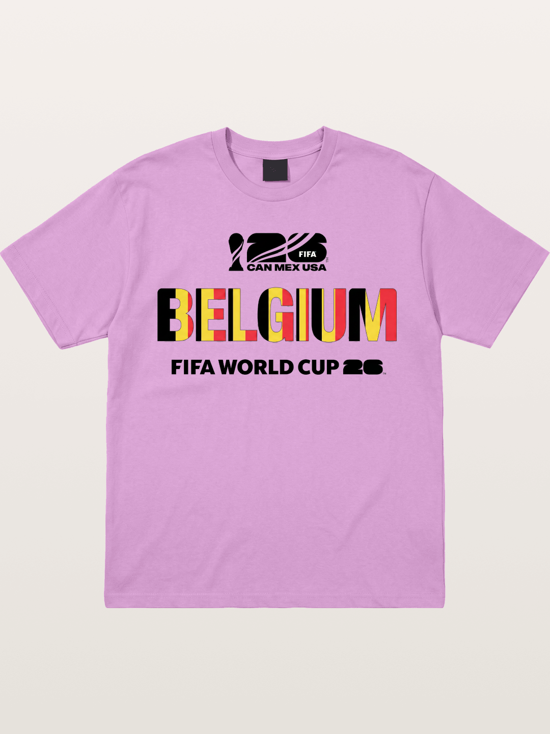 Belgium 2026 Flag Pattern Print Gildan T-shirt