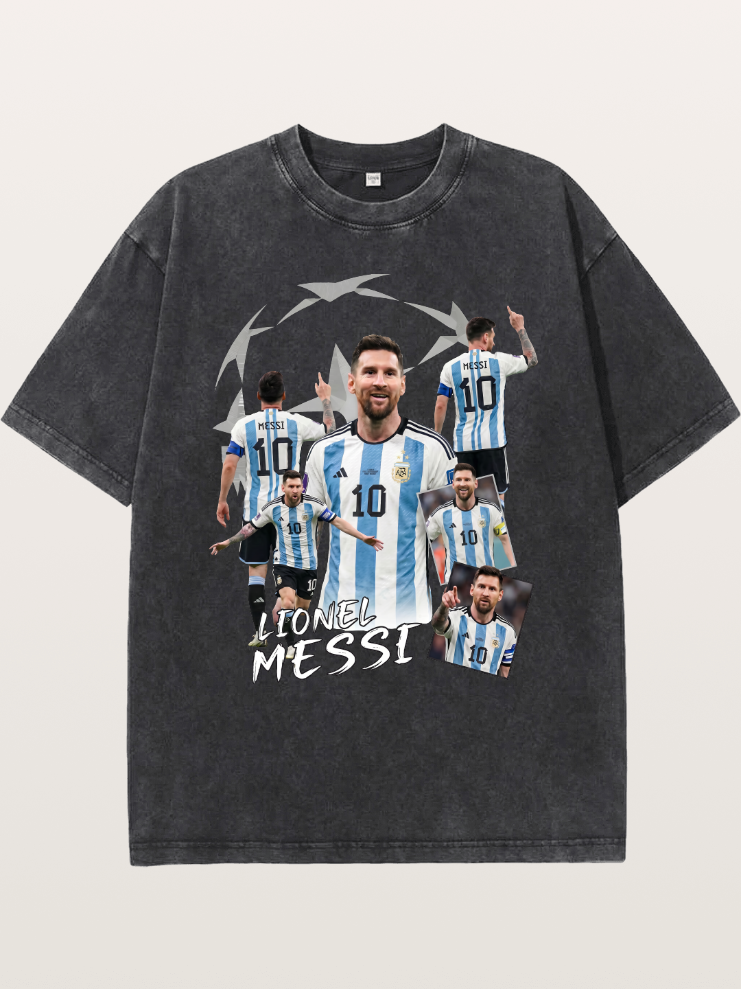 Lionel Messi Career Tribute Washed T-shirt