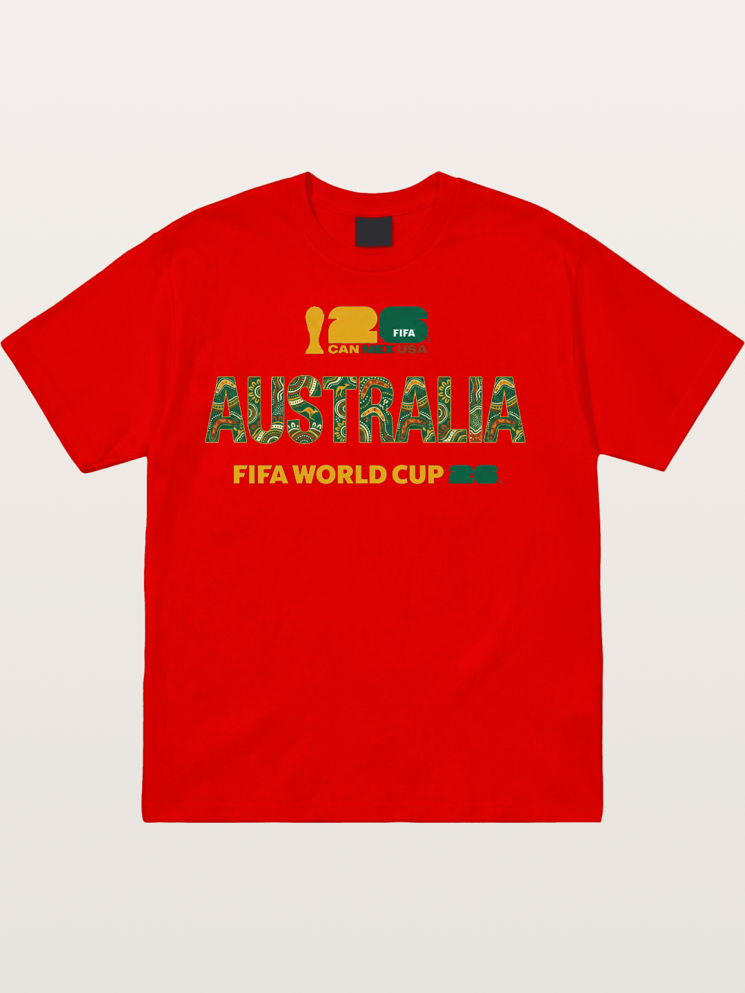 Australia 2026 Aboriginal Design Cotton T-shirt