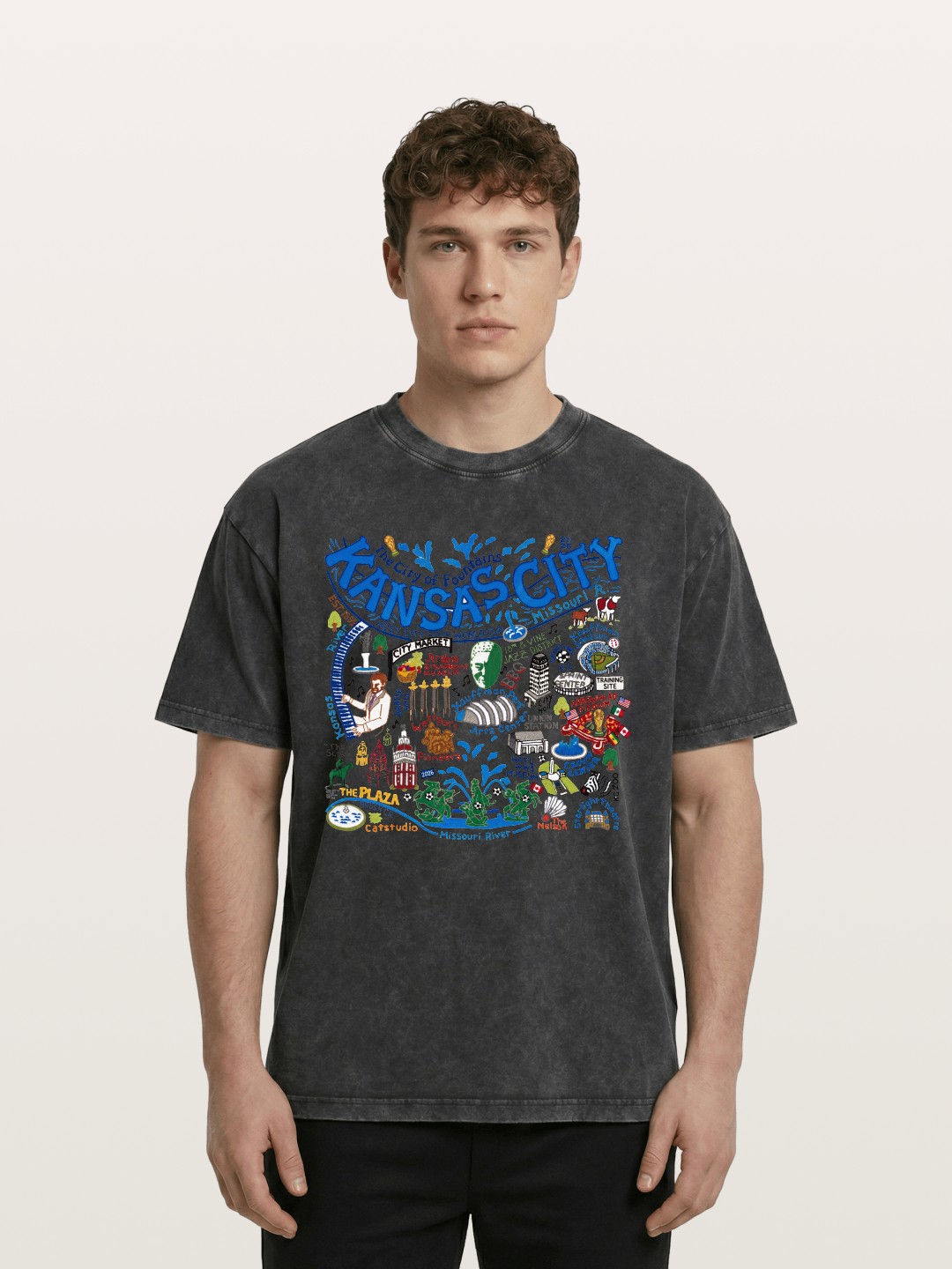 Kansas City World Cup Graphic Washed T-shirt
