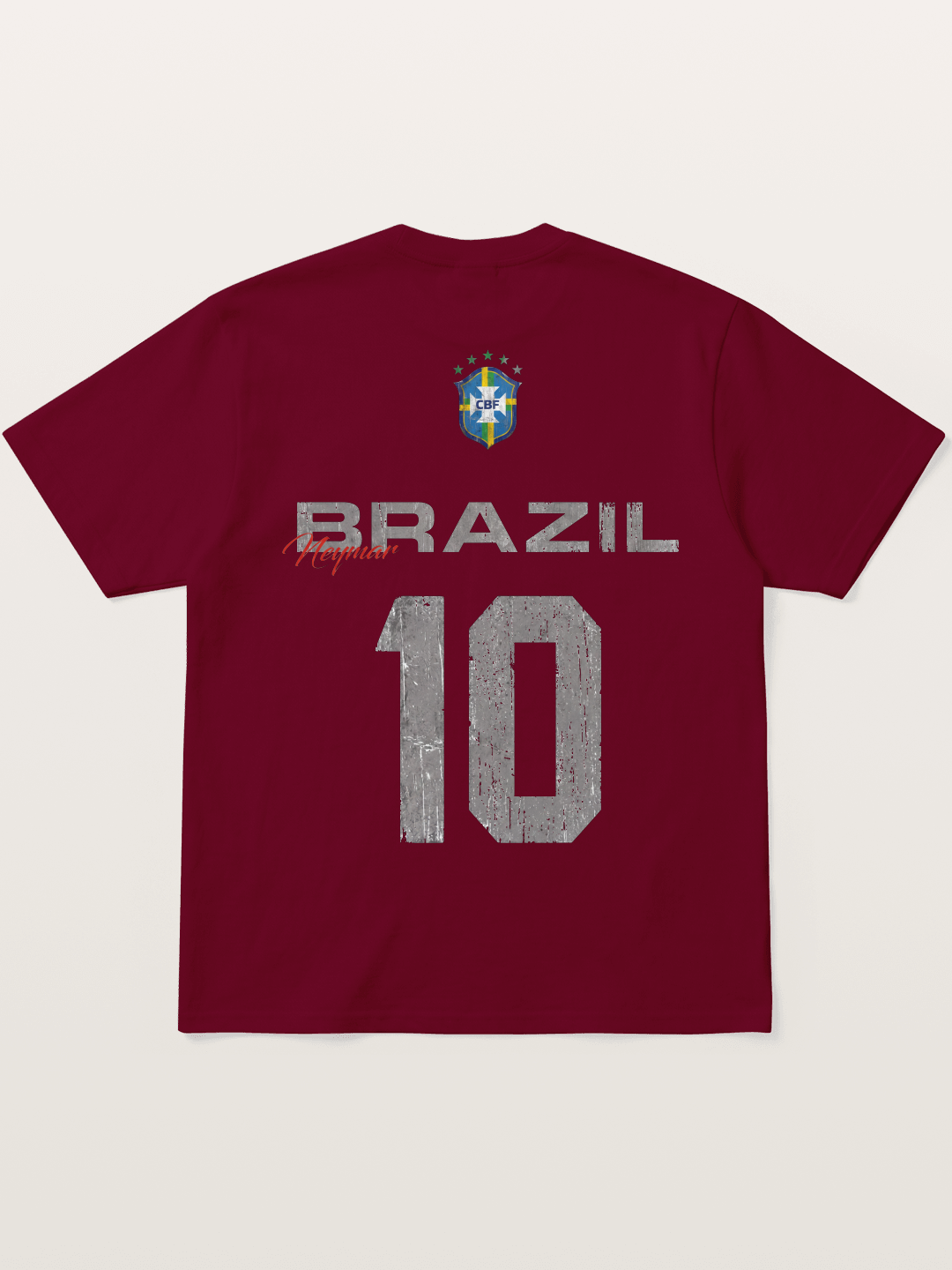 Brazil Neymar 10 Vintage Gildan T-shirt