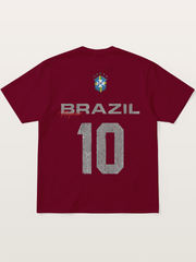 Brazil Neymar 10 Vintage Gildan T-shirt