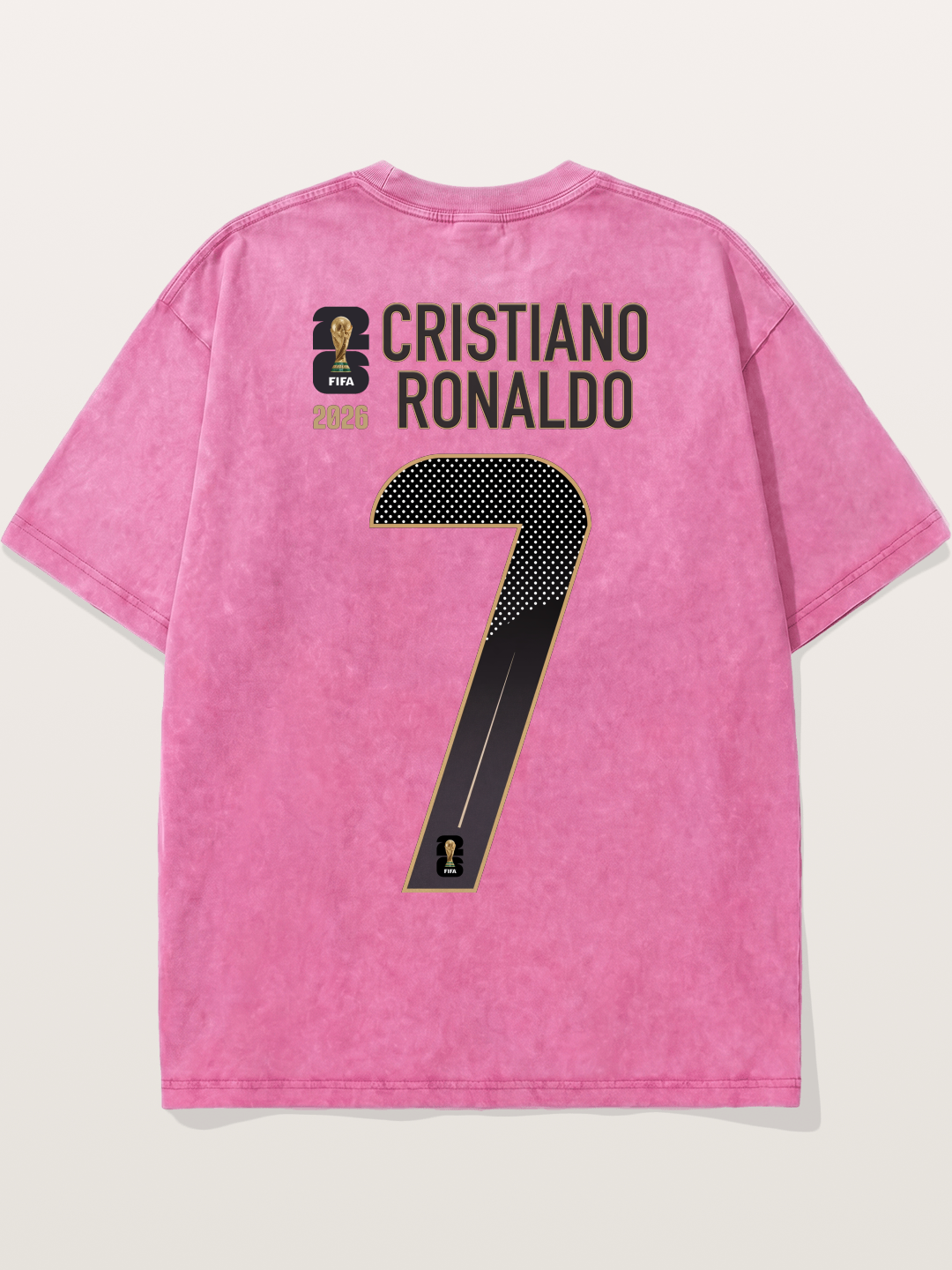 Portugal 7 Ronaldo 2026 WC Washed T-shirt