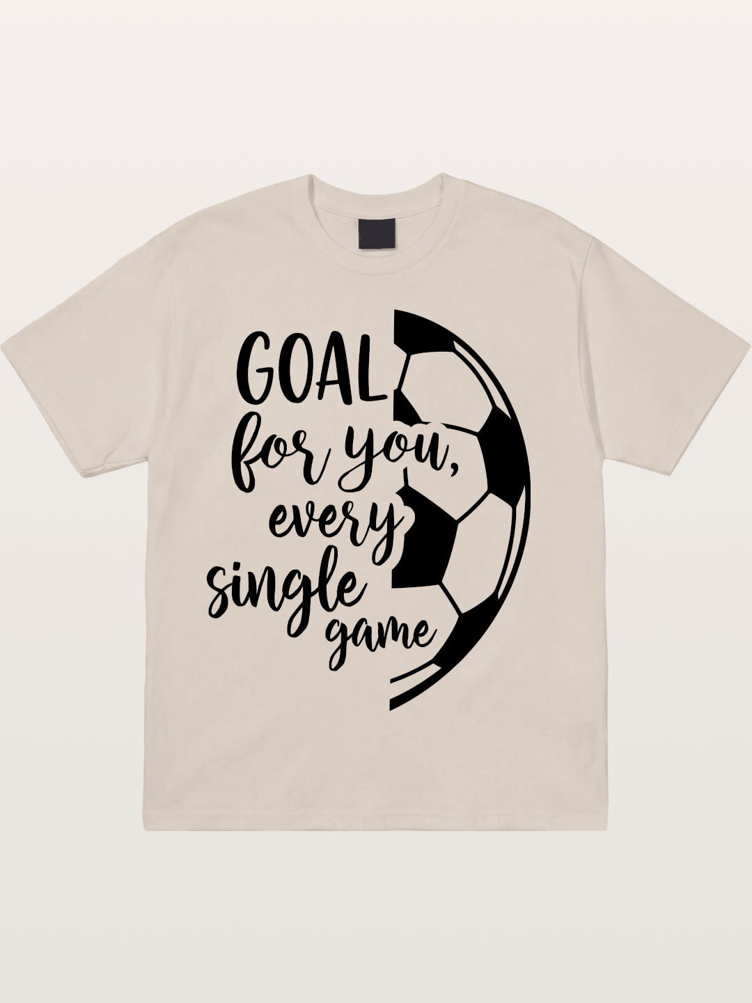 Goal For You Soccer Script Card Cotton T-shirt