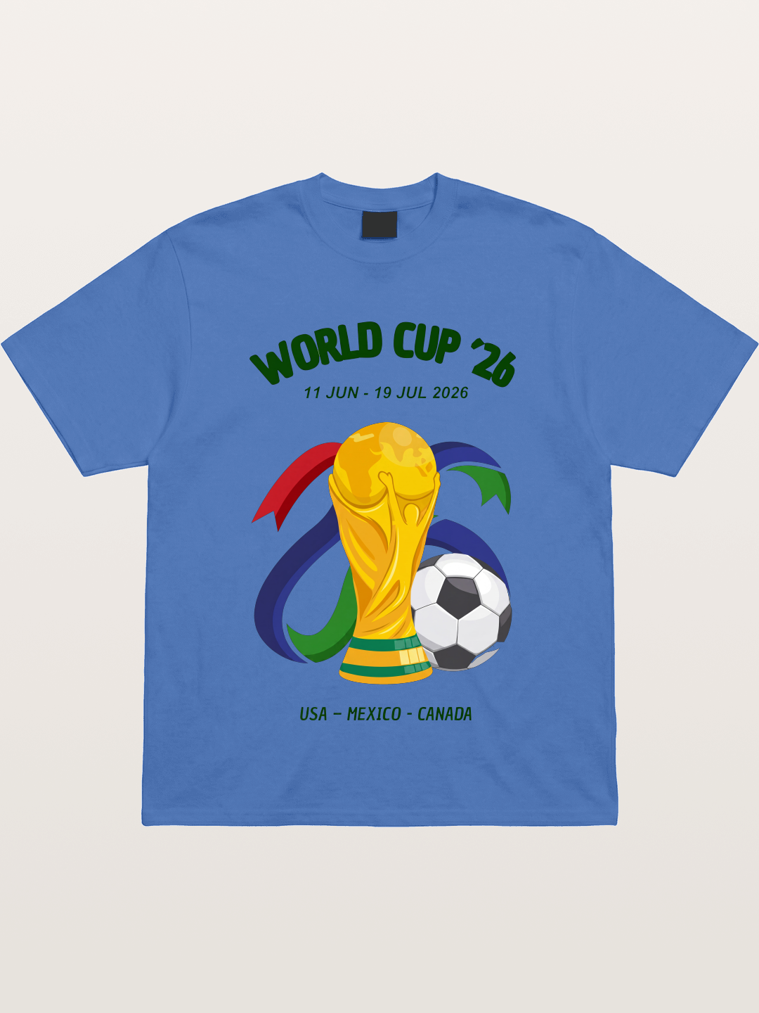 World Cup 26 Trophy and Soccer Ball Gildan T-shirt