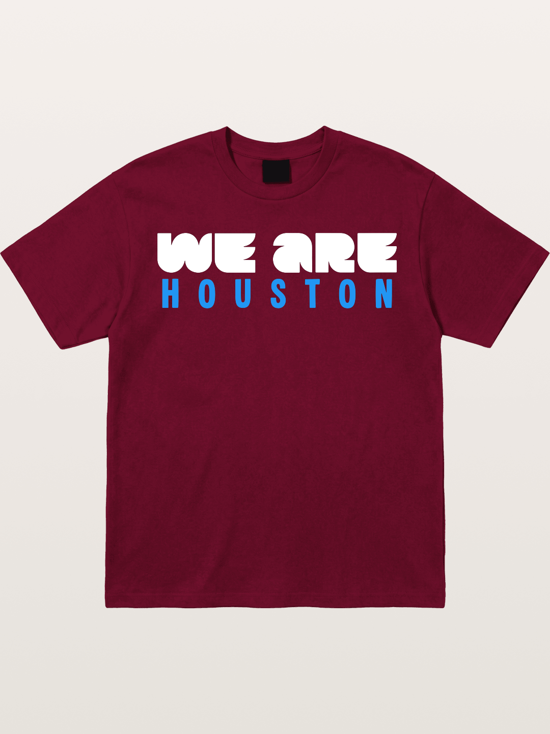 Houston Bright Blue Typo Gildan T-shirt