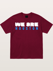Houston Bright Blue Typo Gildan T-shirt