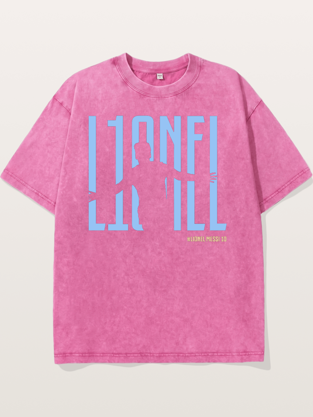 Lionel Messi Celebration Silhouette Washed T-shirt