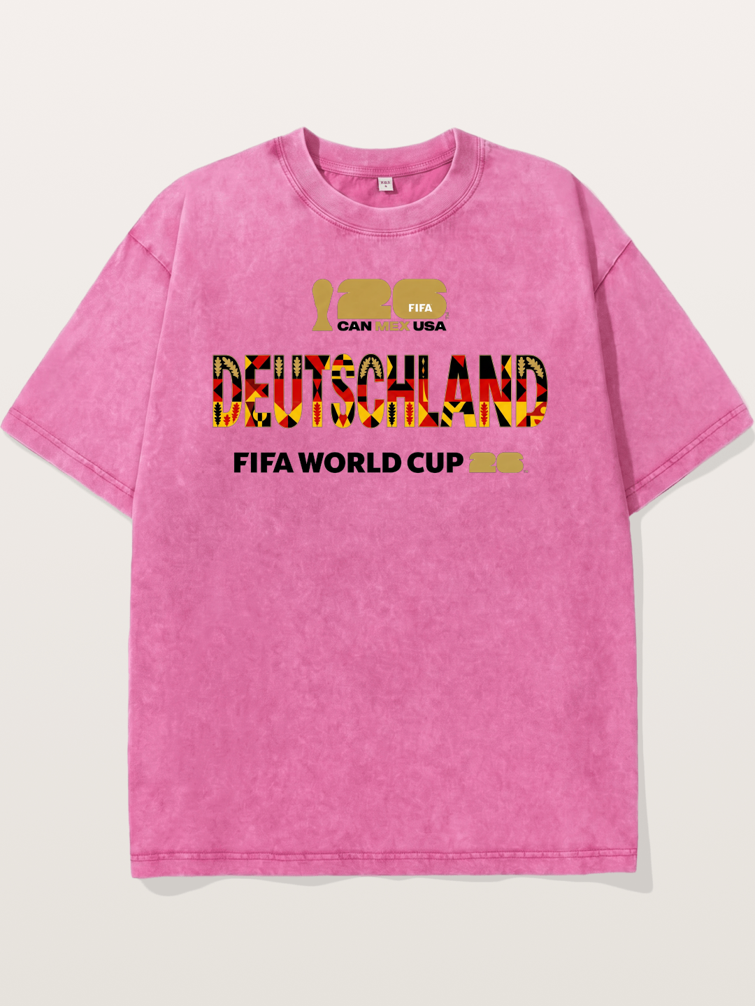 Deutschland 2026 Tribal Print Washed T-shirt