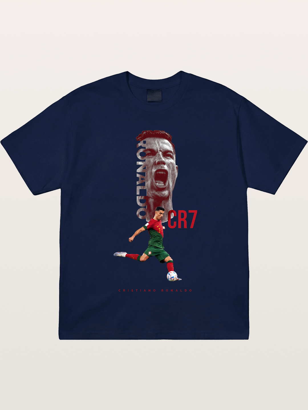 CR7 Portugal Action Print Gildan T-shirt