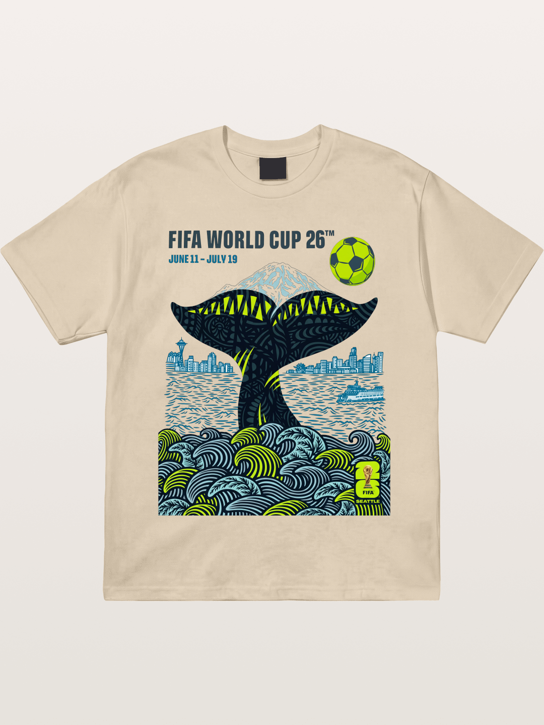 Vancouver 2026 WC Orca Tail Art Gildan T-shirt