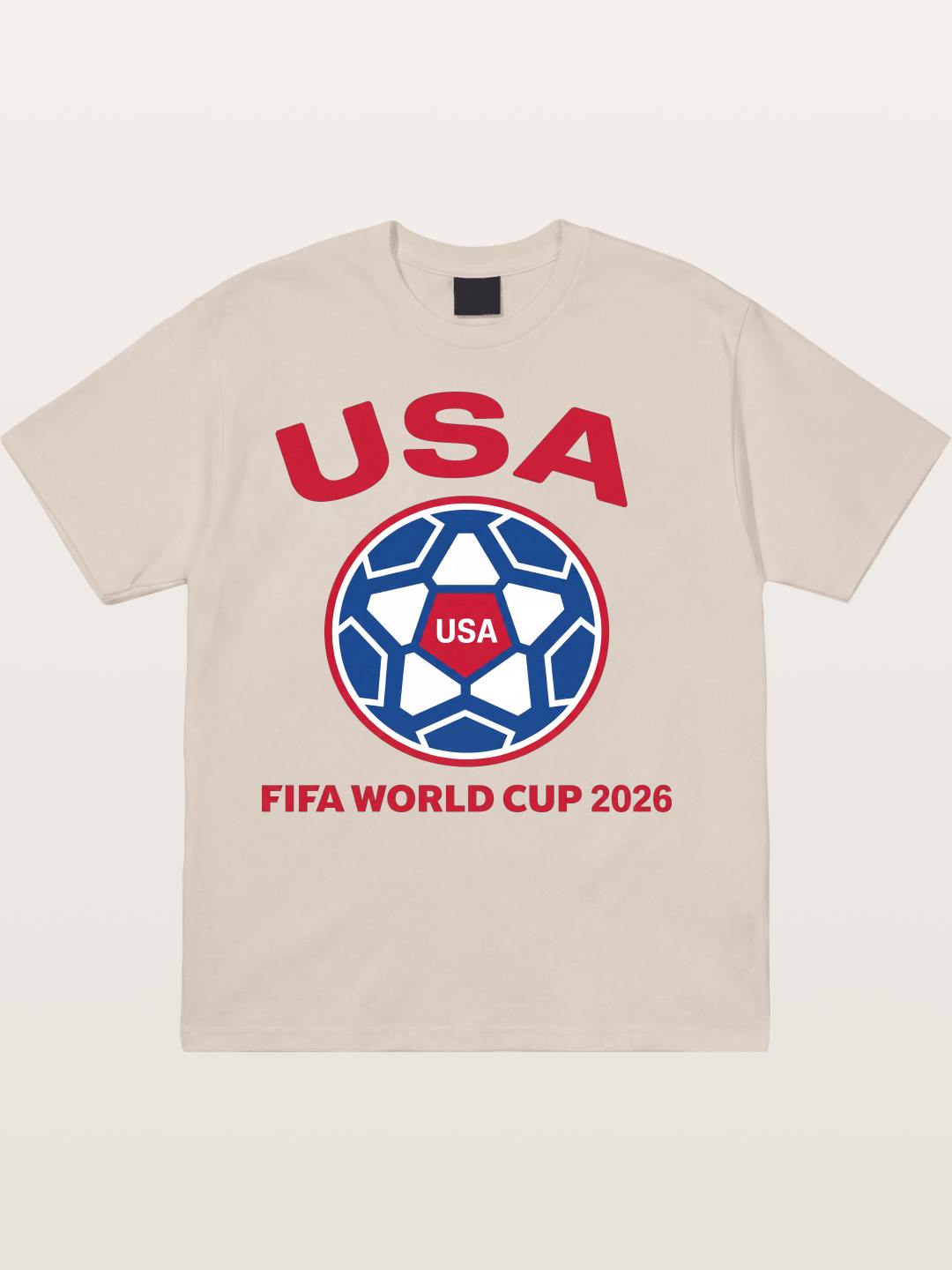 USA WC 2026 Soccer Ball Emblem Cotton T-shirt
