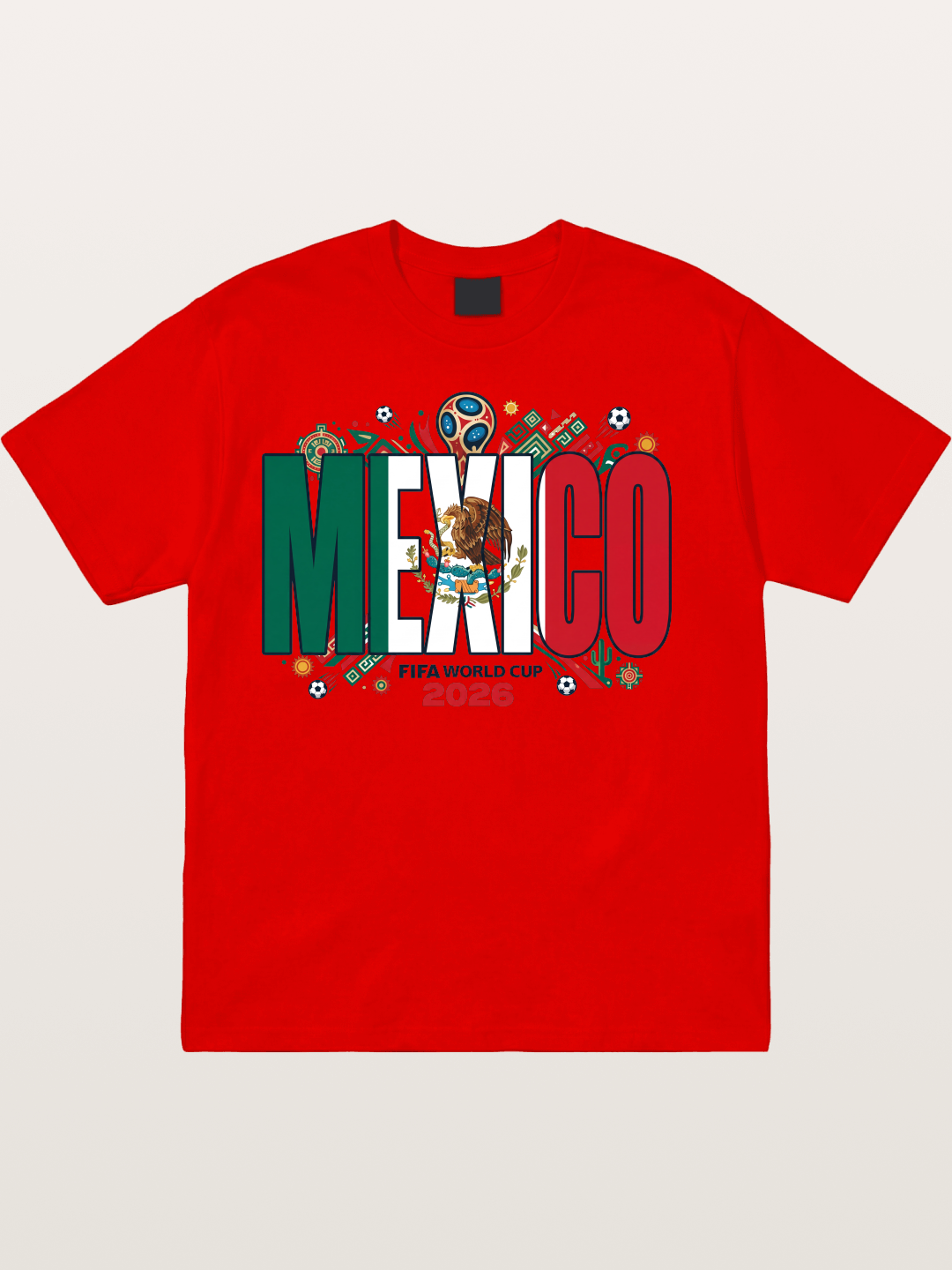 Mexico 2026 World Cup Lettering Cotton T-shirt