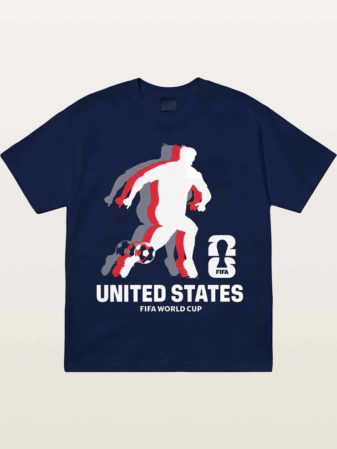 USA WC 2026 Soccer Player Silhouette Gildan T-shirt