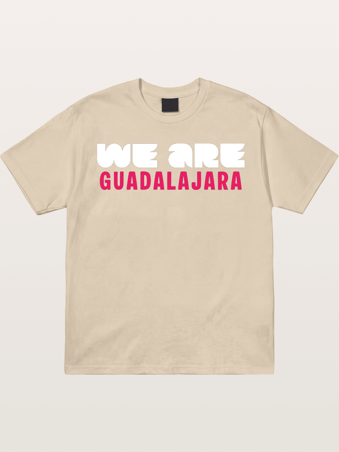 Guadalajara Pink Block Letters Gildan T-shirt
