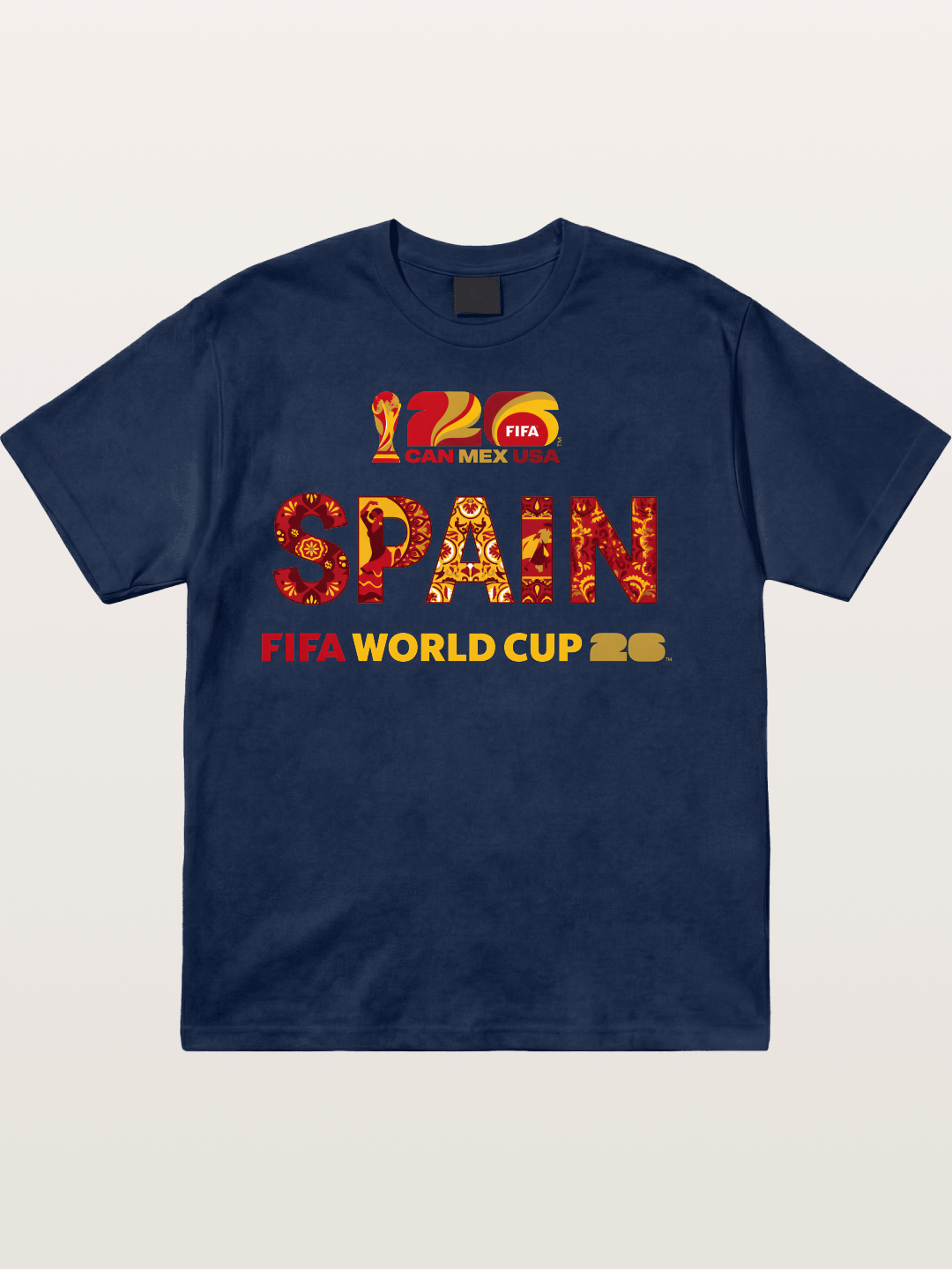 Spain 2026 Cultural Ornament Print Cotton T-shirt