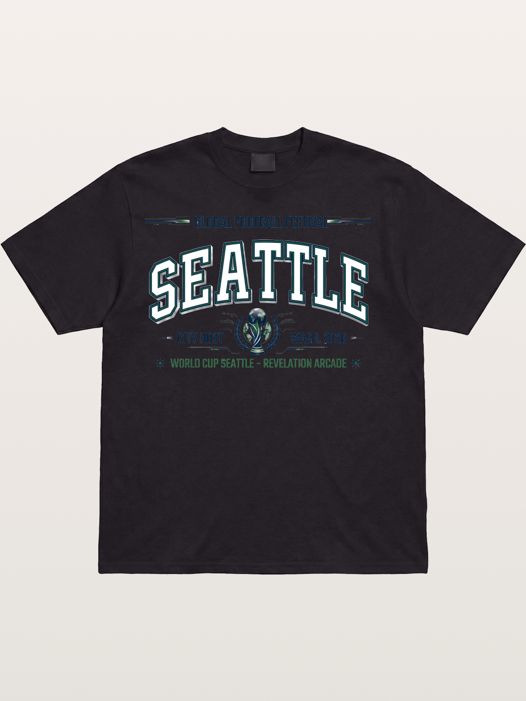Seattle 2026 WC Host Print Cotton T-shirt