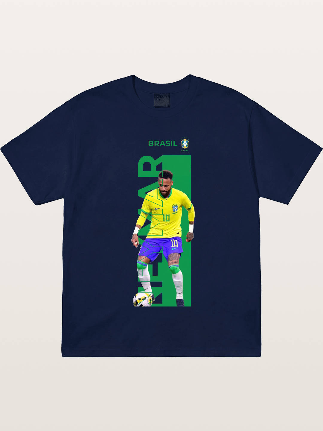 Neymar Brasil Jersey Print Gildan T-shirt