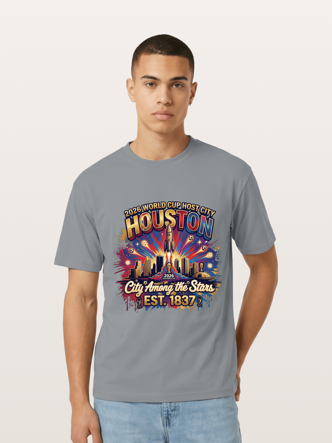 Houston 2026 Host City Art Gildan T-shirt