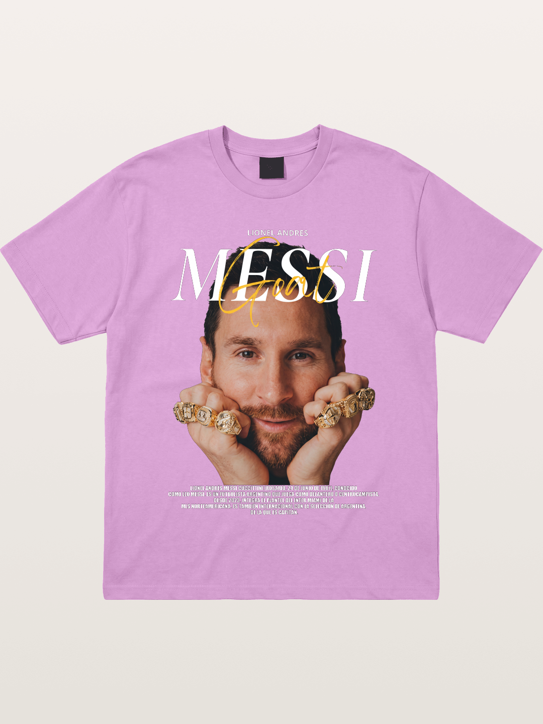 Messi GOAT Champion Rings Gildan T-shirt